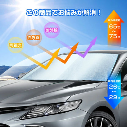 【在庫が残りわずか】PAKUMARU™ - ロール式車用サンシェード