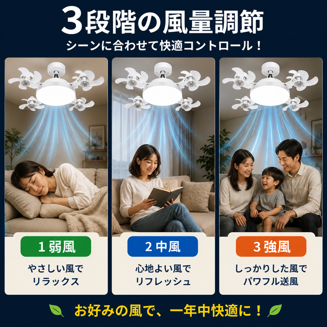 エアライト4｜4連ファン付きシーリングライト